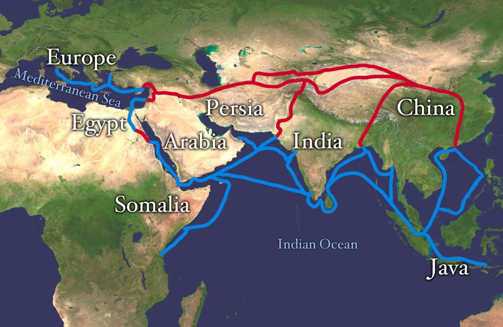  Silk Road an important ancient trading route connecting east to the west