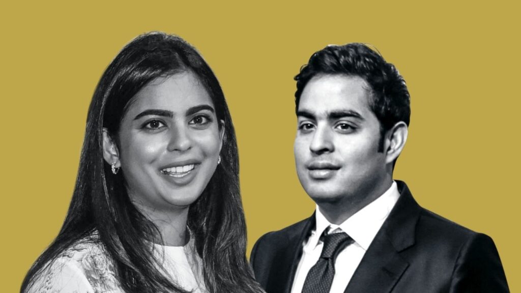 Isha and Aakash Ambani