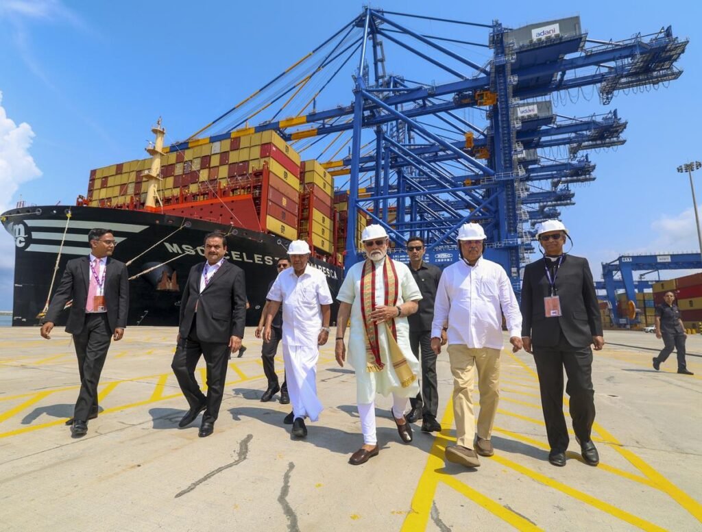 PM Narendra Modi at Vizinjam port